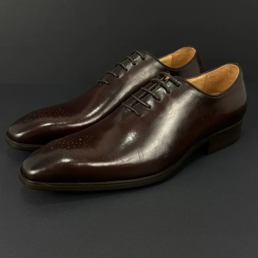 Maison Forte Kyoto Wholecut Oxford Shoes Men’s 10 Brown Leather New Without Box